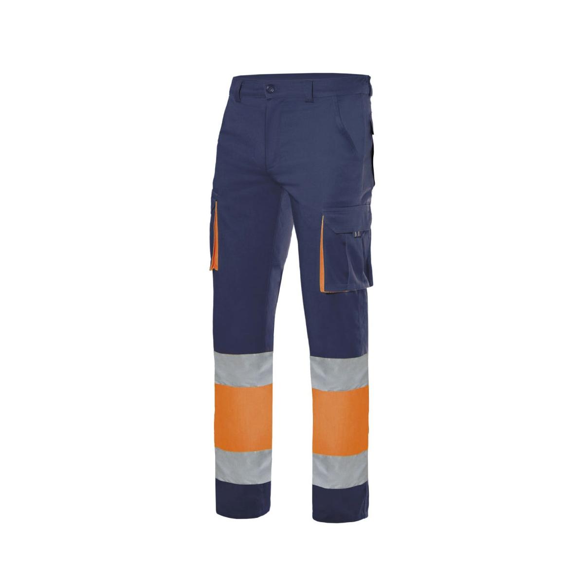 Pantalone Alta Visibilità Blu/Arancio